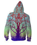 Red Star Trip Tree Zip-Up Hoodie